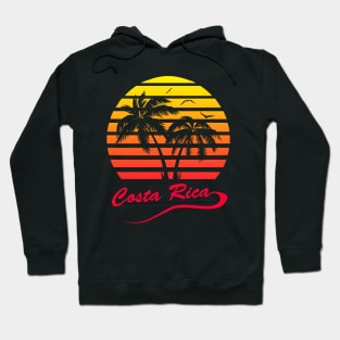 Costa Rica 80s Sunset Hoodie